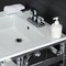 Kingston Brass VWP2522W4A1 25" Ceramic Console Sink (4", 3-Hole), White/Chrome VWP2522W4A1 - alternate 4